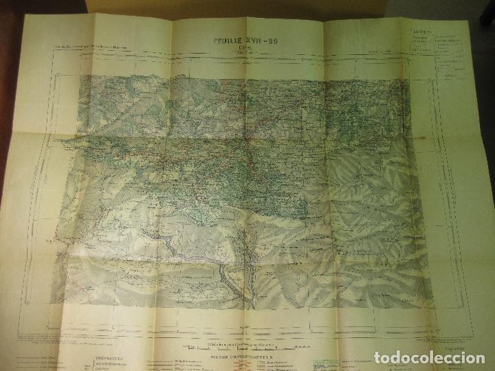 Mappe contemporanee: CARTE - MAPA. FEUILLE XVII - 39. CERET. 1924