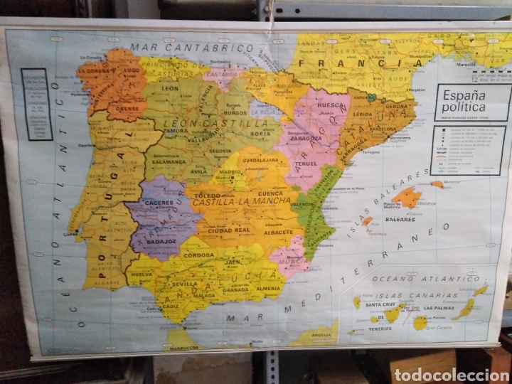 mapa escolar físico y político españa y portuga - Comprar ...