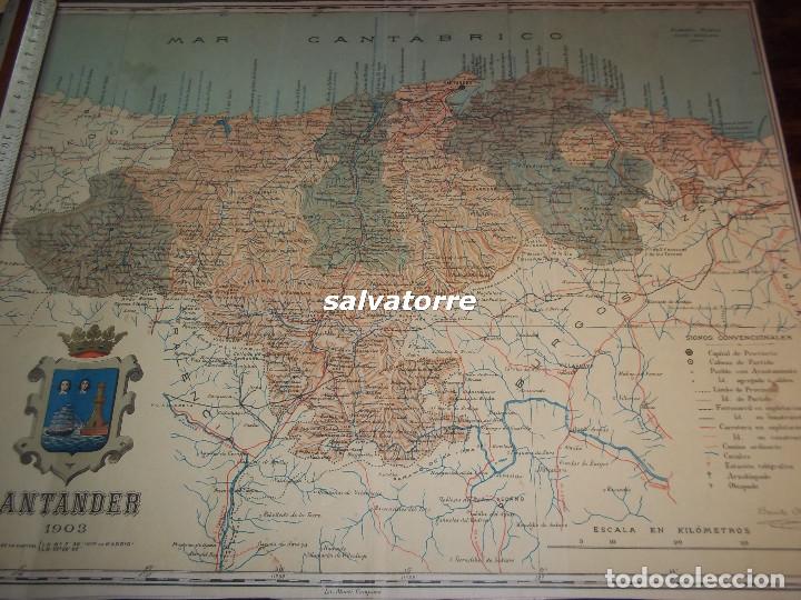 Mapas contempor&aacute;neos: MAPA SANTANDER. BENITO CHIAS.1903. - Foto 1