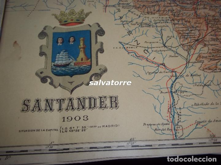 Mapas contempor&aacute;neos: MAPA SANTANDER. BENITO CHIAS.1903. - Foto 2