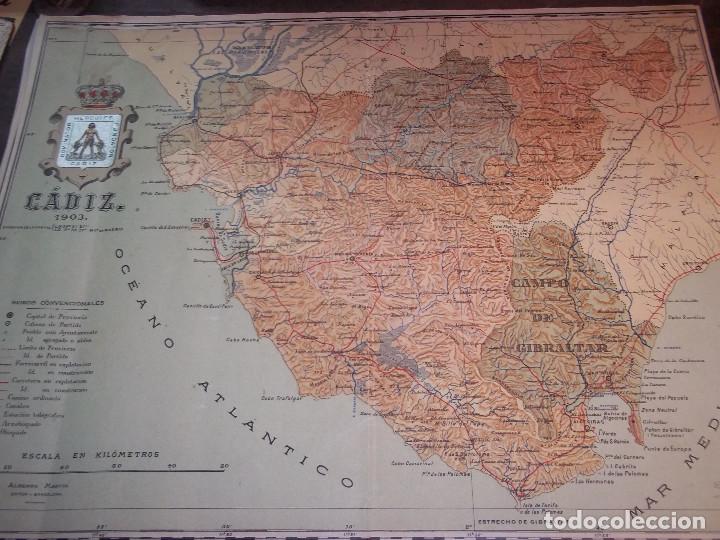 Mapas contempor&aacute;neos: MAPA CADIZ. BENITO CHIAS.1903. - Foto 1