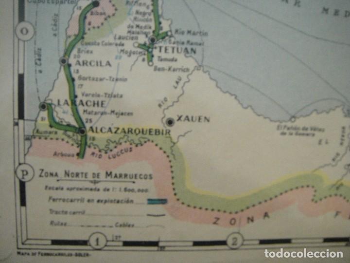 Mapas contempor&aacute;neos: mapa de ferrocarriles enrique soler - a&ntilde;o 1937 - Foto 2