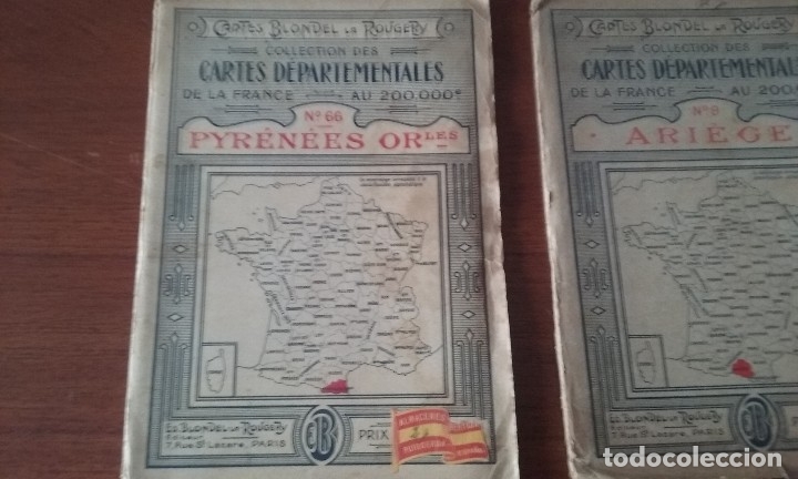 Mapas contempor&aacute;neos: Lote tres mapas Blondel la Rougery - Foto 2