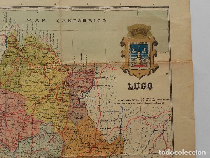 Mapas contempor&aacute;neos: ANTIGUO MAPA PROVINCIA DE LUGO - Foto 3