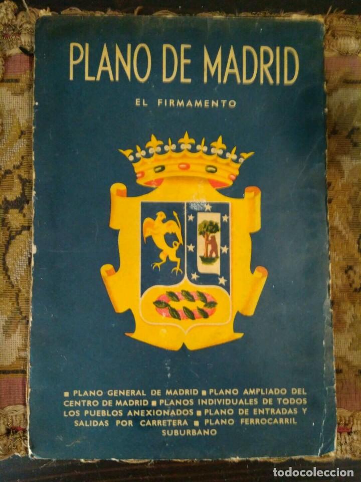 Mapas contempor&aacute;neos: PLANO DE MADRID EL FIRMAMENTO - A&Ntilde;O 1962 - POR AMBAS CARAS