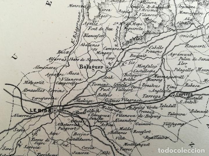 Mapas contempor&aacute;neos: Mapa de Lerida -  A&ntilde;o 1876 - Editor Miguel Grillo - Foto 4