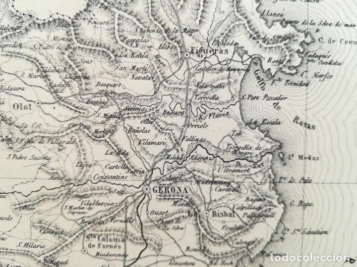 Mapas contempor&aacute;neos: MAPA PROVINCIA GERONA - A&Ntilde;O 1876 - Foto 2