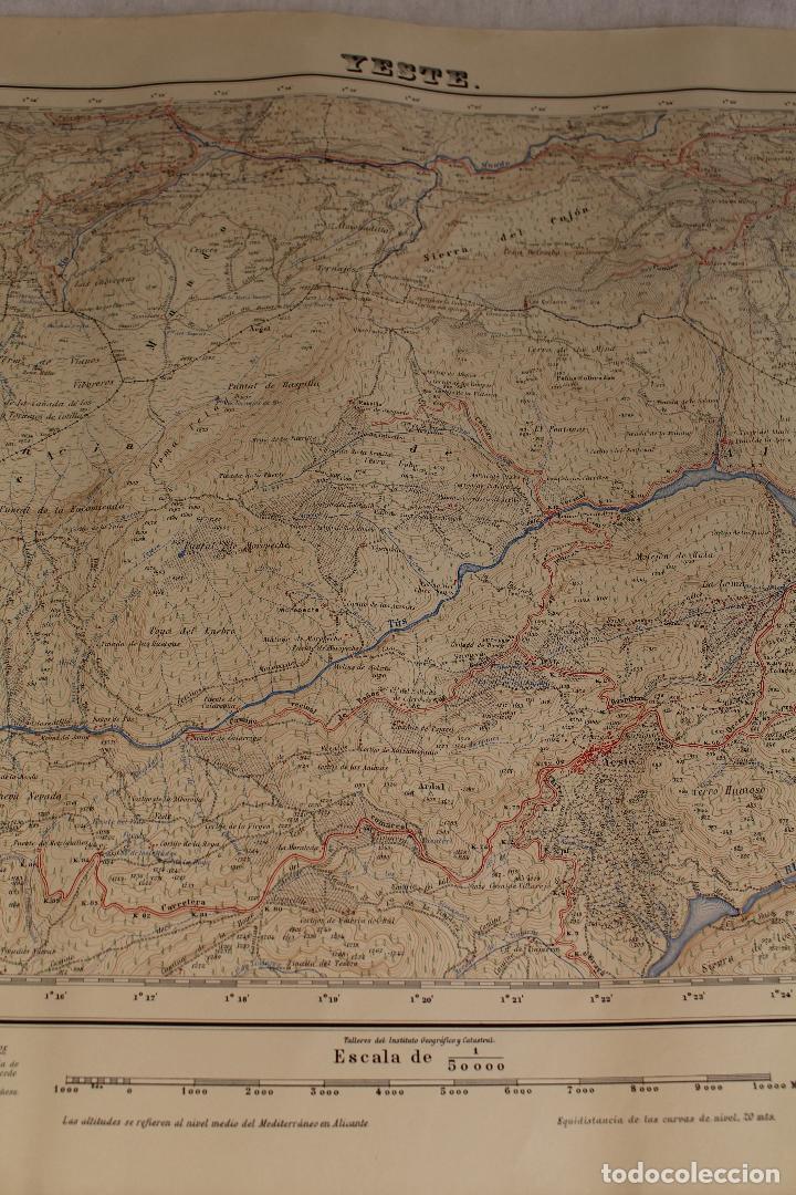 Mapas contempor&aacute;neos: mapa antiguo de yeste - Foto 2