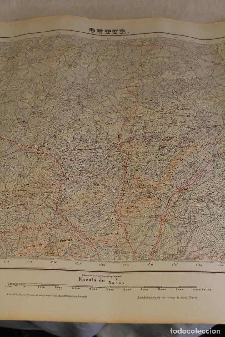 Mapas contempor&aacute;neos: mapa antiguo de ontur - Foto 2