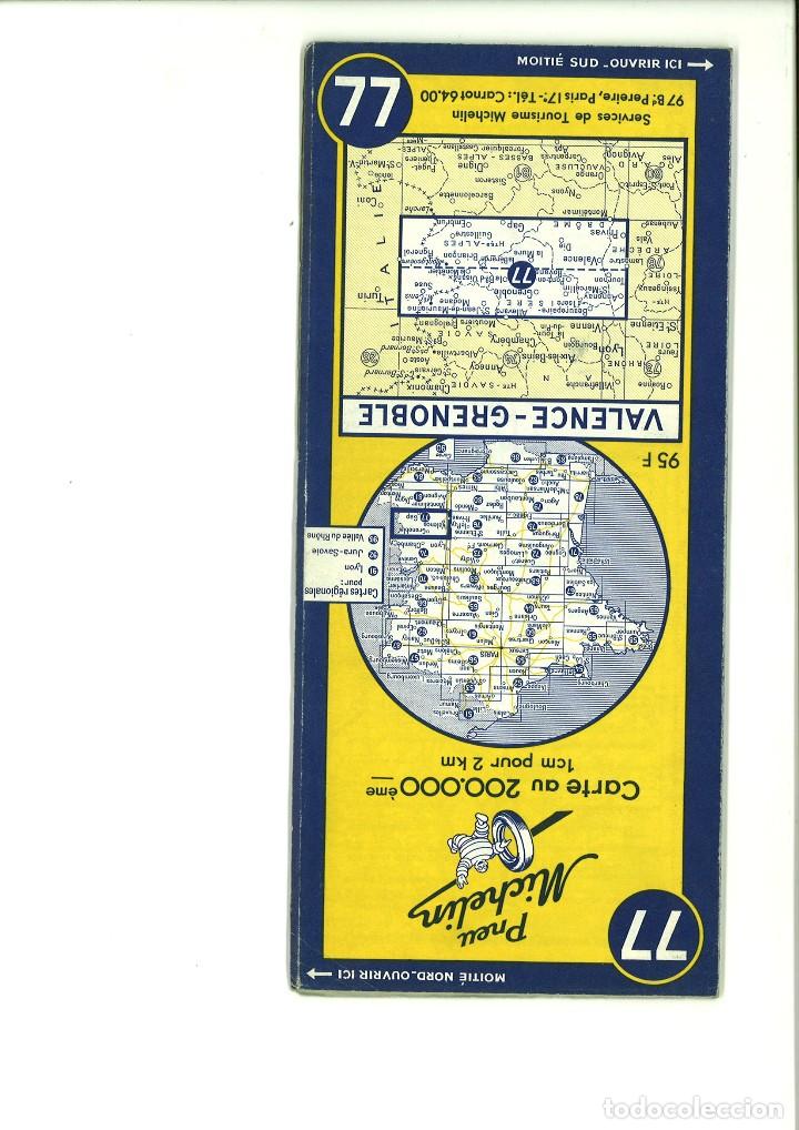 Mapas contempor&aacute;neos: PNEU MICHELIN 77. VALENCE-GRENOBLE. - Foto 1