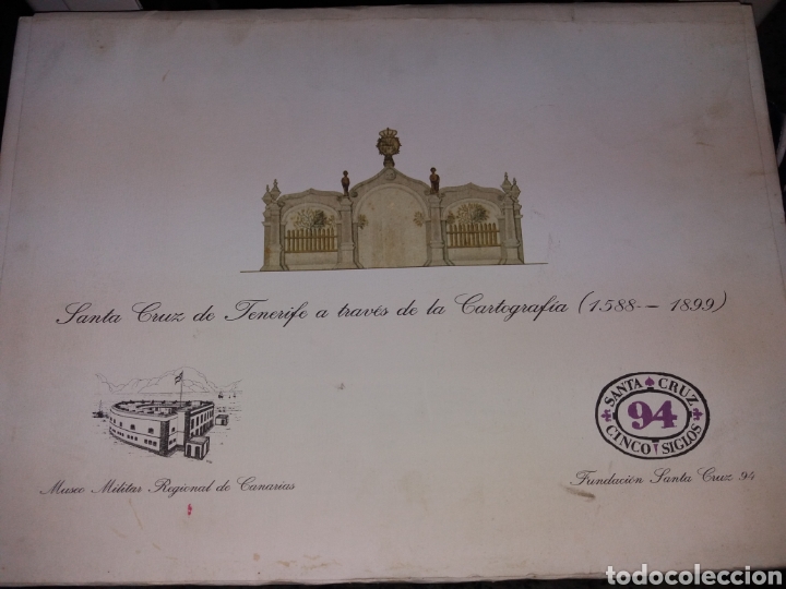 Mapas contempor&acirc;neos: SANTA CRUZ DE TENERIFE A TRAV&Eacute;S DE LA CARTOGRAF&Iacute;A - 1588-1899 - Carpeta con l&aacute;minas de planos
