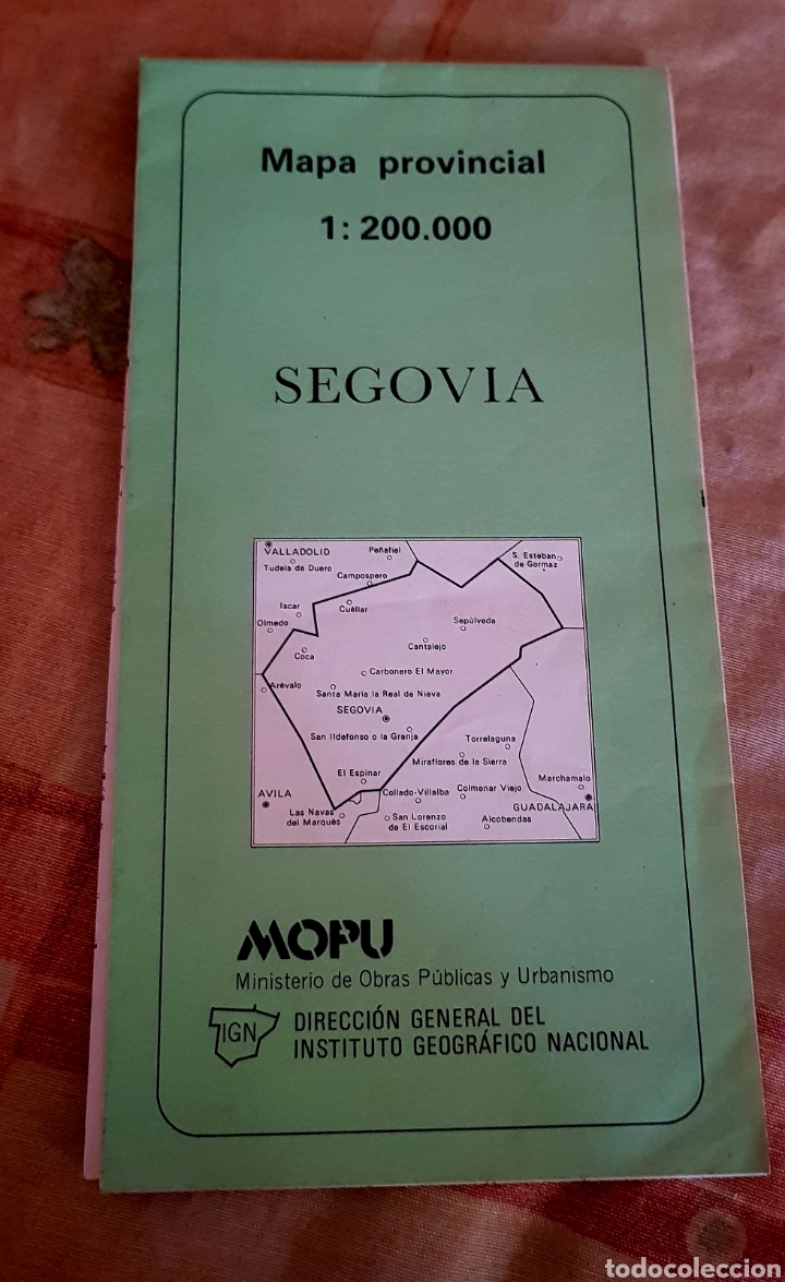 Mapas contempor&aacute;neos: Mapa provincial de Segovia. IGN. 1990. - Foto 2