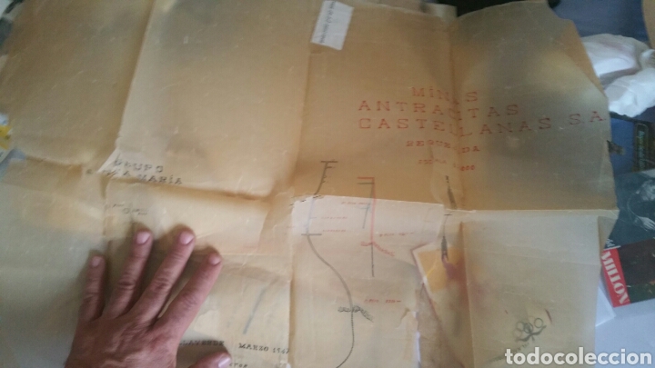 Mapas contempor&aacute;neos: Plano de las minas de antracitas castellanas Requejada Villaverde 1947