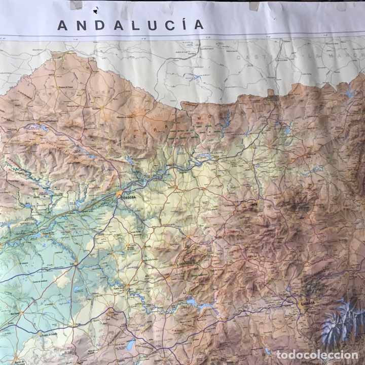 Mapas contempor&aacute;neos: Andaluc&iacute;a. 142 x 96 cm - Foto 1