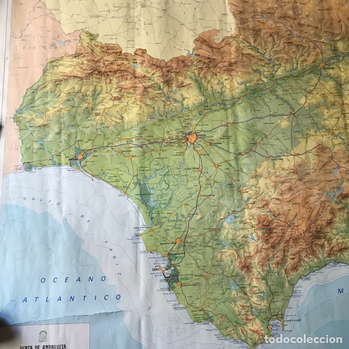 Mapas contempor&aacute;neos: Andaluc&iacute;a. 142 x 96 cm - Foto 3