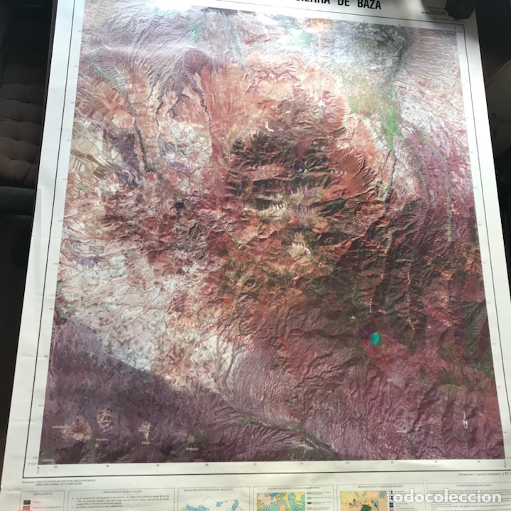 Zeitgen&ouml;ssische Karten: Parque natural de la Sierra de Baza. 116 x 90 cm