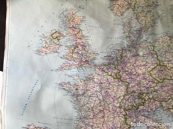 Mapas contempor&aacute;neos: Mapa de Europa. 104 x 87 cm - Foto 1
