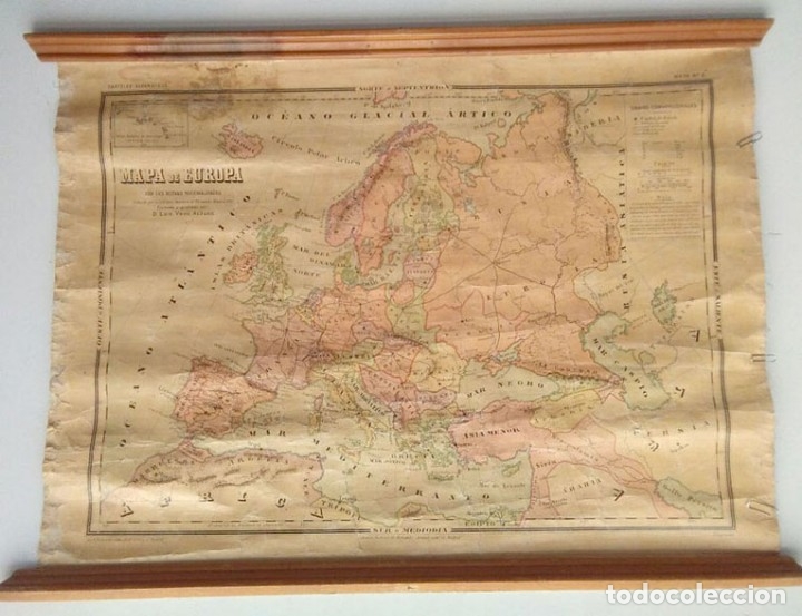 Mapas contempor&acirc;neos: MAPA POL&Iacute;TICO DE EUROPA, A&Ntilde;O1922