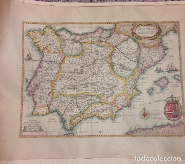 Mapas contempor&aacute;neos: MAPA FACSIMIL HISPANIAE AB HESFELO GERARDO DELINEATA 1631 - Foto 1