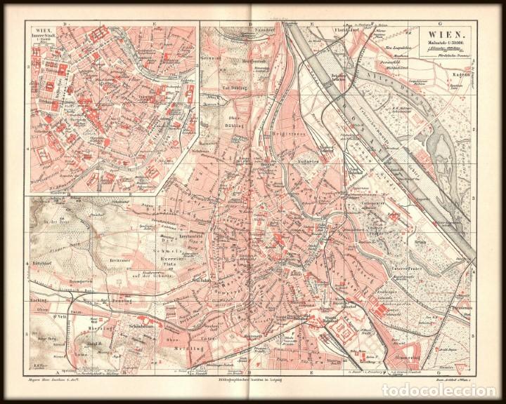 1890 Plano De Viena Imperio Austro Hungaro Buy Contemporary Maps At Todocoleccion 135438278