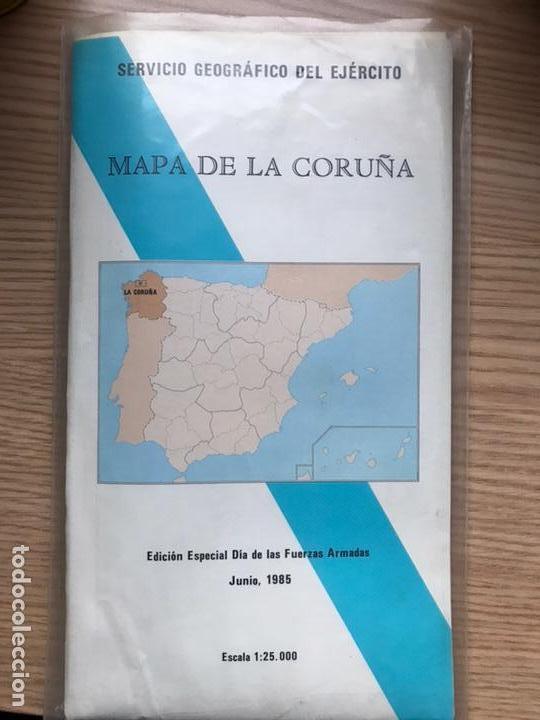 Mapas contempor&aacute;neos: Mapa Coru&ntilde;a servicio geogr&aacute;fico del ej&eacute;rcito 1985 - Foto 1