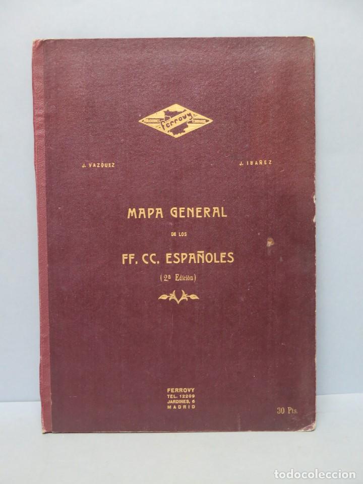 Mapas contempor&aacute;neos: MAPA GENERAL DE LOS FERROCARRILES - Foto 1