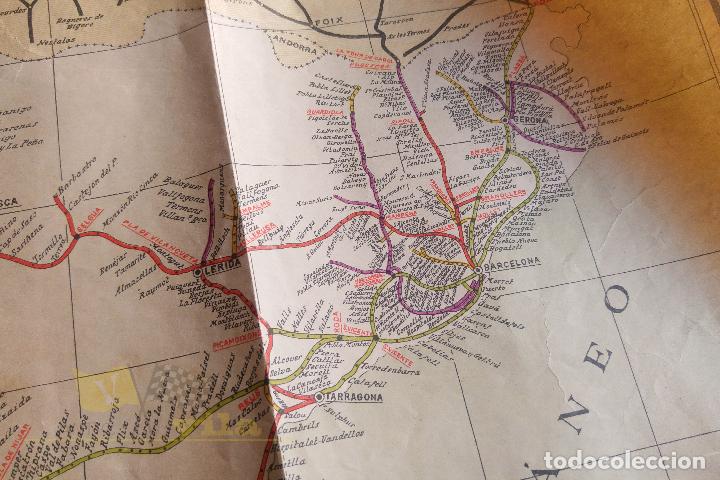 Mapas contempor&aacute;neos: Mapa de los ferrocarriles espa&ntilde;oles - Compilaci&oacute;n Giol - Foto 3