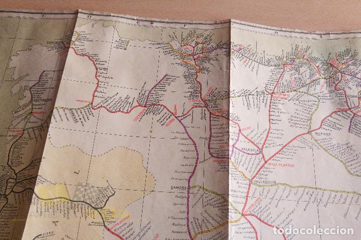 Mapas contempor&aacute;neos: Mapa de los ferrocarriles espa&ntilde;oles - Compilaci&oacute;n Giol - Foto 5