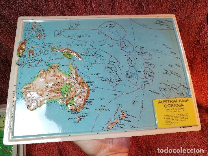 mapa relieve australia Mapa escolar colegio australia oceania  lámina   Sold through 