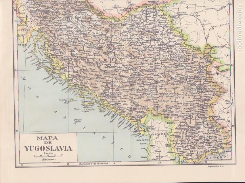 Mapas contempor&aacute;neos: Mapa de Yugoeslavia - Foto 1