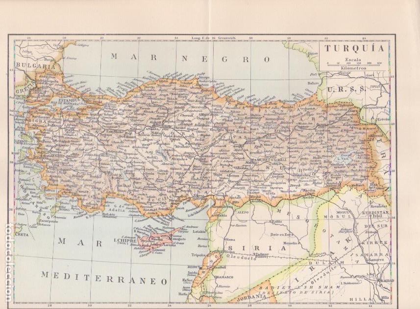 Mapas contempor&aacute;neos: Mapa de Turqu&iacute;a - Foto 1