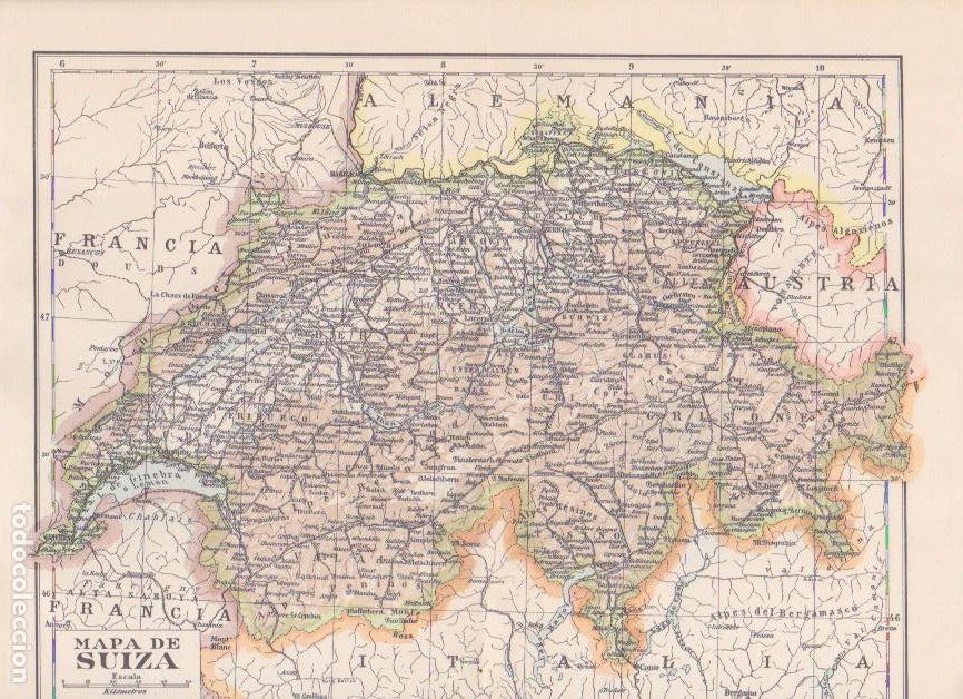 Mapas contempor&aacute;neos: Mapa de Suiza - Foto 1