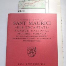 Mapas contemporáneos: GUÍA CARTOGRÁFICA, SANT MAURICI. PIRINEO CATALÁN, (E:1/25.000)