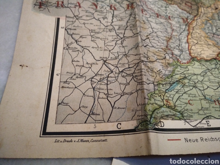 Mapas contempor&aacute;neos: MAPA DEUTSCHLAND. A&Ntilde;OS 30. - Foto 3