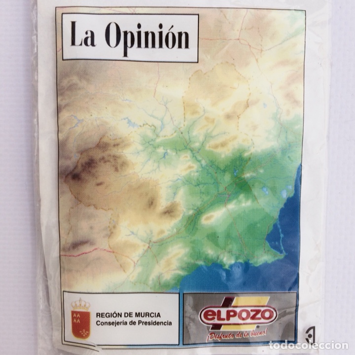 Mapas contempor&acirc;neos: Colecci&oacute;n puzzle mapa Murcia en 3D A&ntilde;os 90. PUZLE LA OPINI&Oacute;N ELPOZO COMUNIDAD AUT&Oacute;NOMA MURCIA.