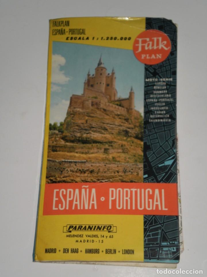 Zeitgen&ouml;ssische Karten: PLANO ESPA&Ntilde;A-PORTUGAL ESCALA 1:1.250.000 , FALK * PARANINFO-MADRID*A&Ntilde;OS 60