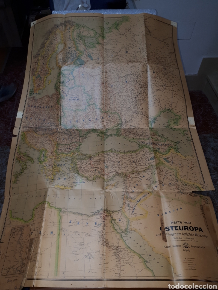 Mapas contempor&acirc;neos: MAPA MILITAR ALEMAN KARTE VON OSTEUROPA A&Ntilde;OS 40