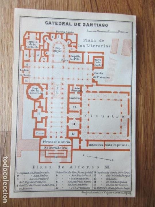 1901 Mapa Plano Original Baedeker Calles Plaz Sold Through Direct Sale