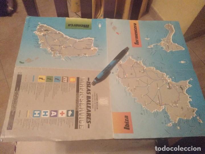 Mapas contempor&aacute;neos: ANTIGUO MAPA DESPLEGABLE GOVERN BALEAR ISLAS BALEARES MALLORCA MENORCA IBIZA FORMENTERA 1987