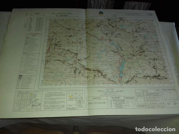 Mapas contempor&aacute;neos: MAPA. SERVICIO GEOGRAFICO DEL EJERCITO. SALLENT. ( HUESCA ). 1980. - Foto 1