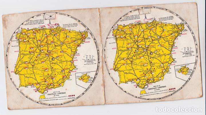 Mapas contempor&aacute;neos: Kilom&eacute;trico 1958 -- Mapa de las principales carreteras de Espa&ntilde;a