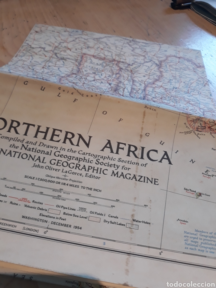 Mapas contempor&aacute;neos: MAPA NORTHEN &Aacute;FRICA 1954 - Foto 2