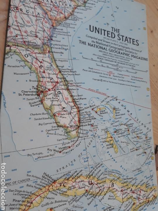 Zeitgen&ouml;ssische Karten: MAPA THE UNITED STATES 1961