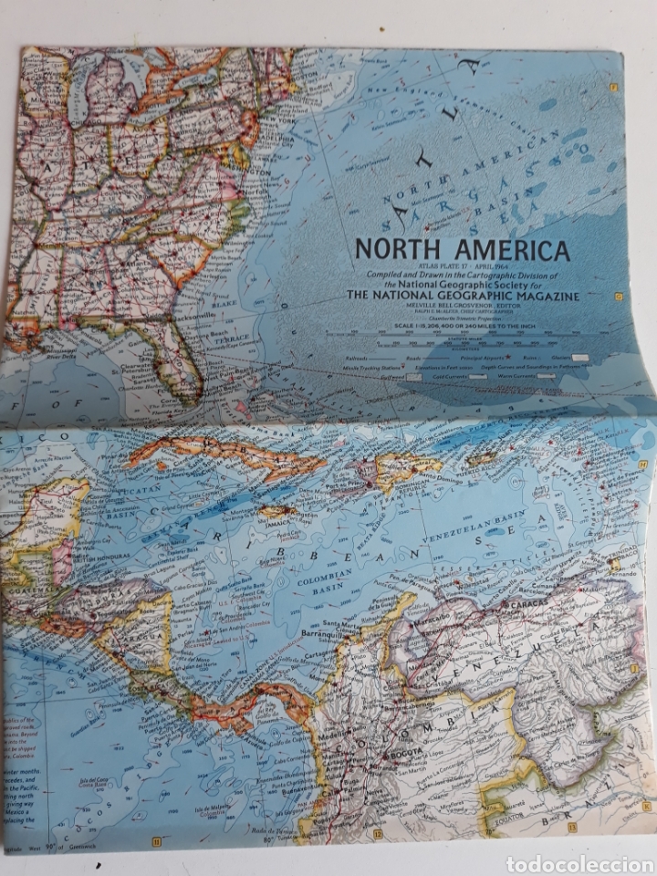 Mapas contempor&aacute;neos: NORTH AM&Eacute;RICA 1964 - Foto 2