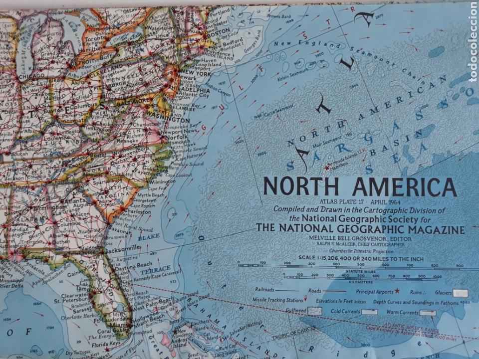 Zeitgen&ouml;ssische Karten: NORTH AM&Eacute;RICA 1964