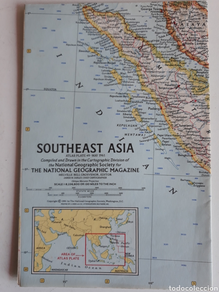 Zeitgen&ouml;ssische Karten: SOUTHEAST ASIA 1961