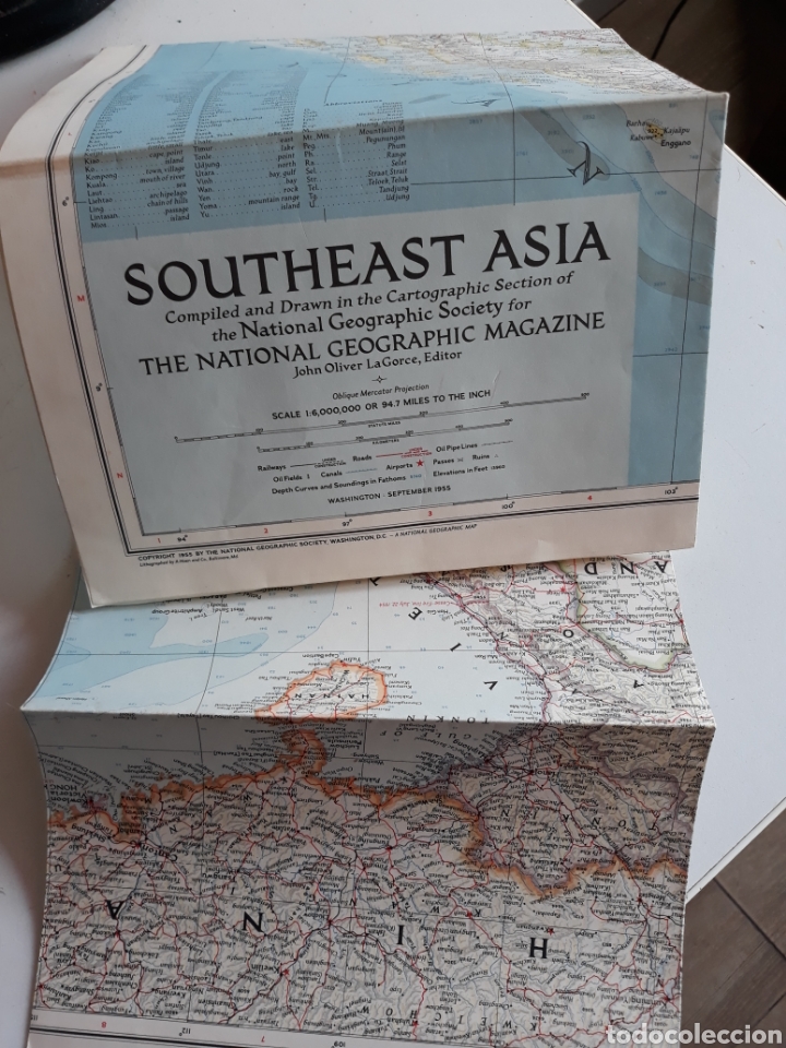 Mapas contempor&aacute;neos: SOUTHEAST ASIA 1955 - Foto 2