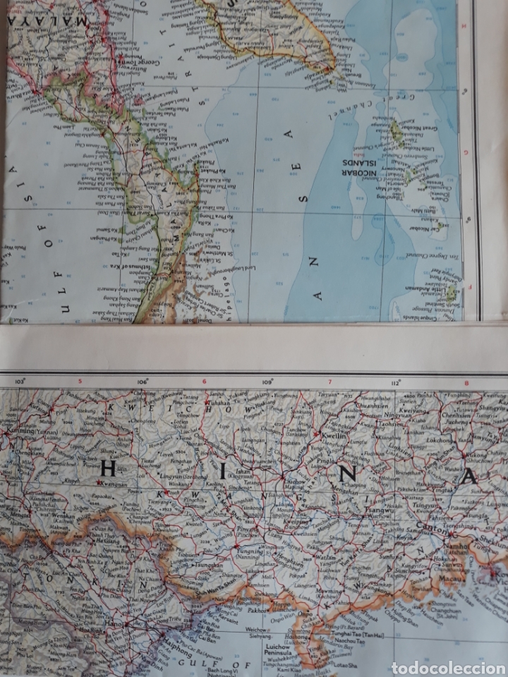 Mapas contempor&aacute;neos: SOUTHEAST ASIA 1955 - Foto 3