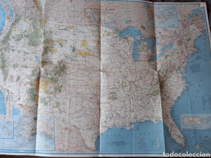 Zeitgen&ouml;ssische Karten: MAP OF VACATIONLANDS OF THE UNITED STATES AND SOUTHERN CANAD&Aacute; 1966