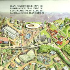 Mapas contemporáneos: PLAN PANORAMIQUE EXPO 58.